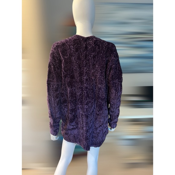 Beautiful purple open front cardigan S/M M/L combo size - Picture 6 of 8